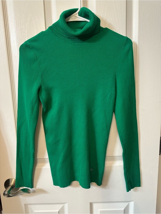 Ralph Lauren Sweaters - Ralph Lauren Emerald Green Ribbed Turtleneck Sweater